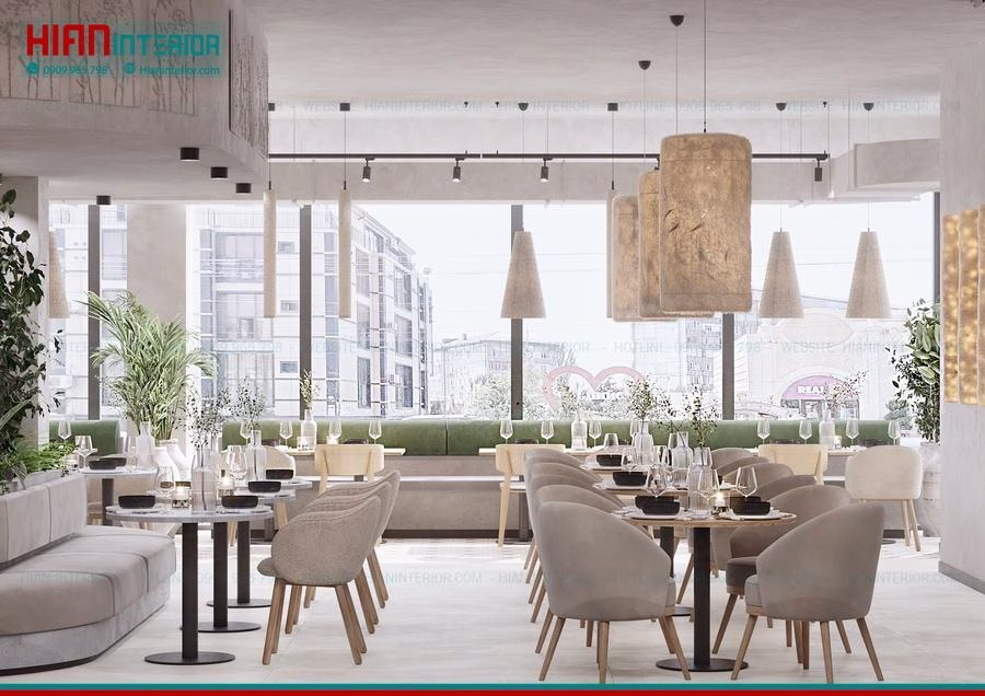 Quán Cafe Địa Trung Hải Phong Cách Santorini