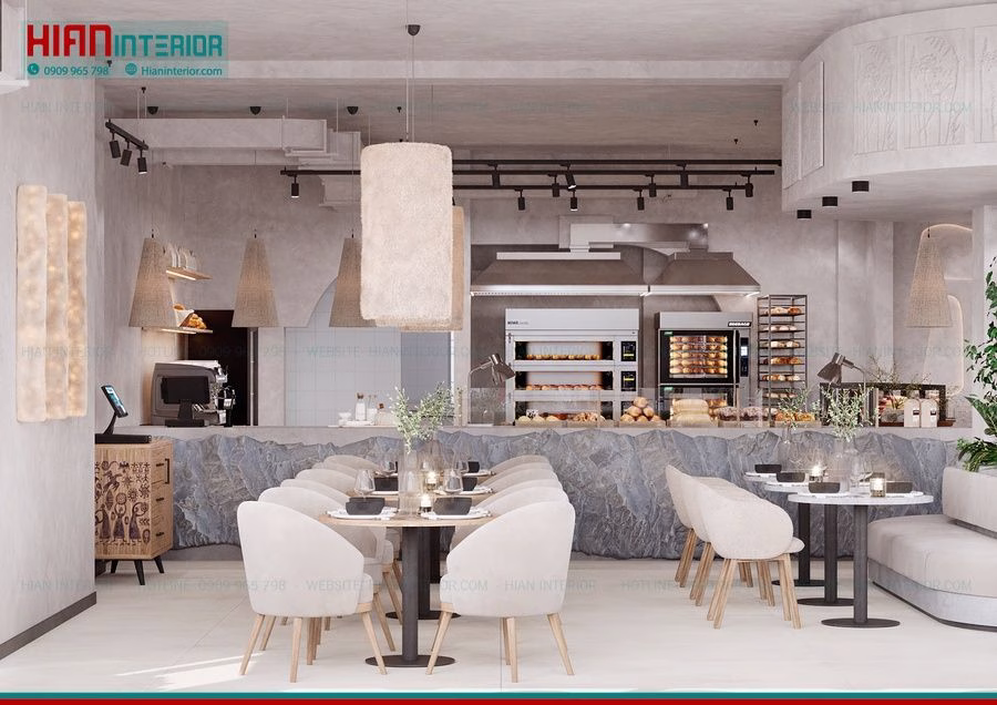 Quán Cafe Địa Trung Hải Phong Cách Santorini