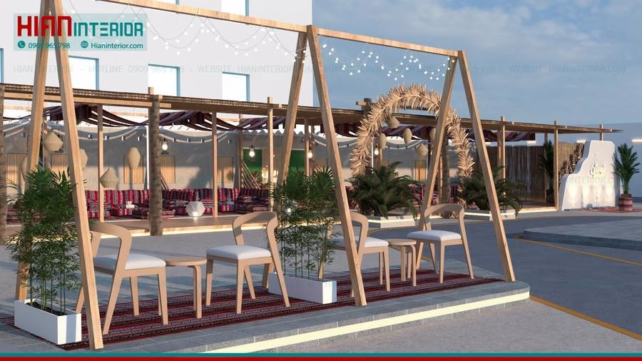 Quán Cafe Địa Trung Hải Đẹp Như Mơ
