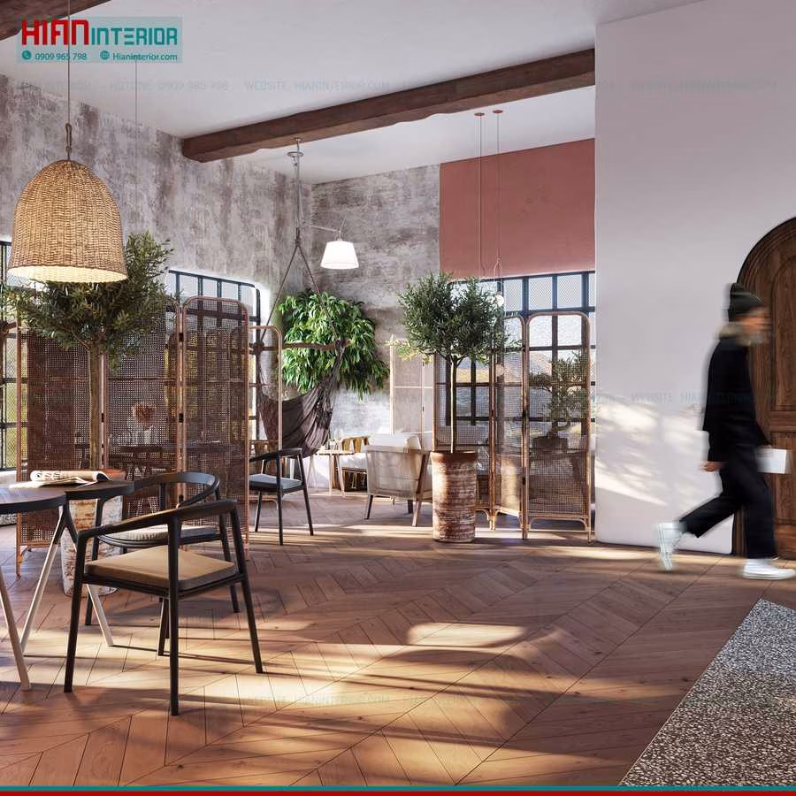 Quán Cafe Địa Trung Hải Mộc Mạc