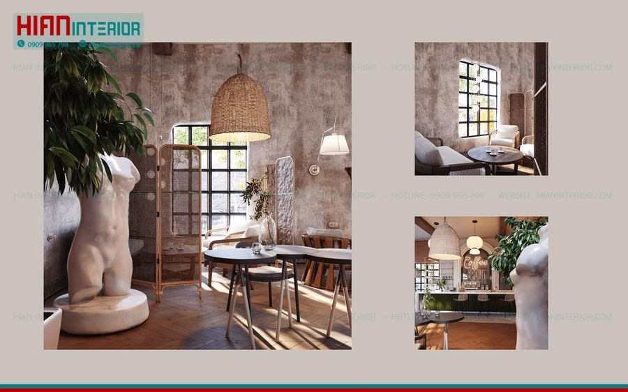 Quán Cafe Địa Trung Hải Mộc Mạc