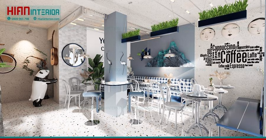 Quán Cafe Địa Trung Hải Ít Vốn