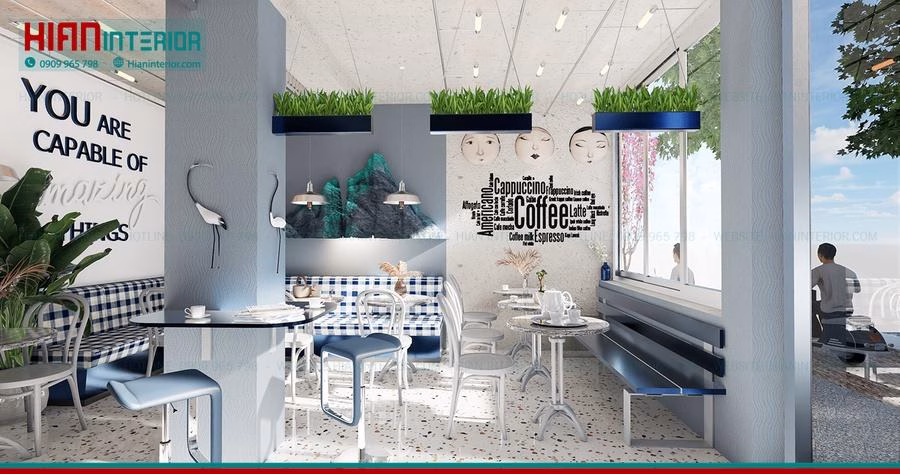 Quán Cafe Địa Trung Hải Ít Vốn