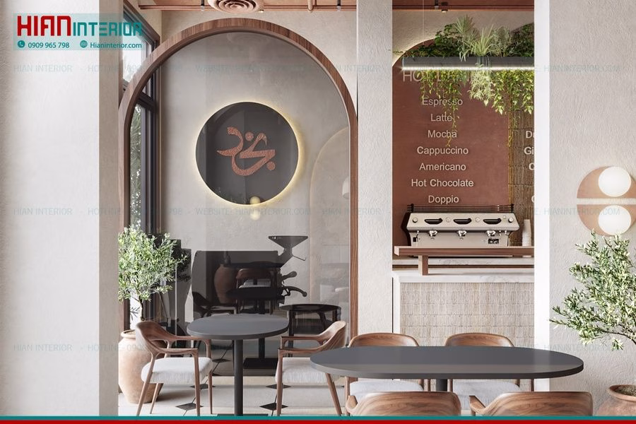 Quán Cafe Địa Trung Hải Trong Nhà