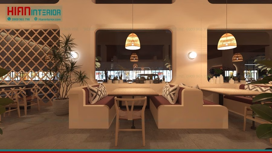 Quán Cafe Địa Trung Hải 30M2