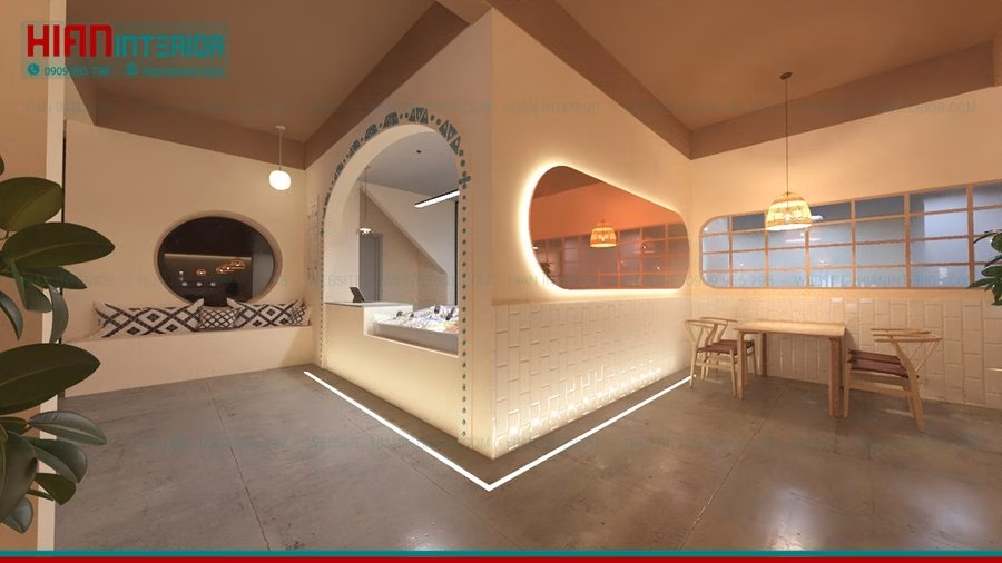Quán Cafe Địa Trung Hải 30M2