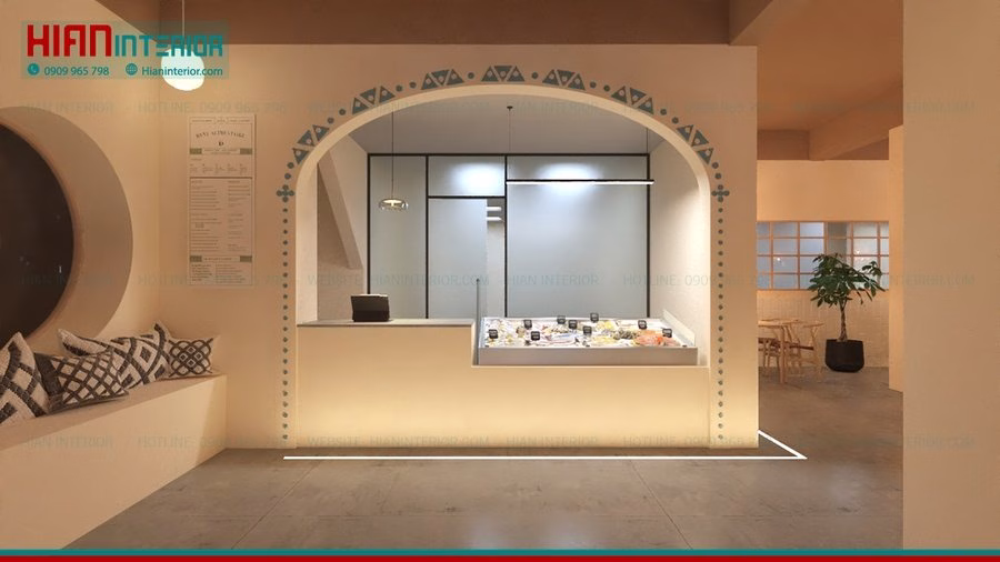 Quán Cafe Địa Trung Hải 30M2