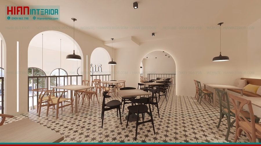 Quán Cafe Địa Trung Hải 50M2