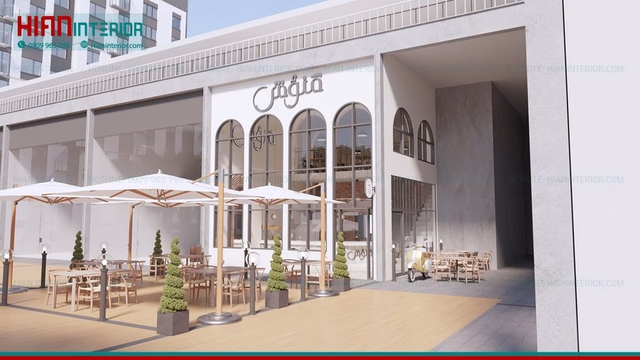 Quán Cafe Địa Trung Hải 50M2