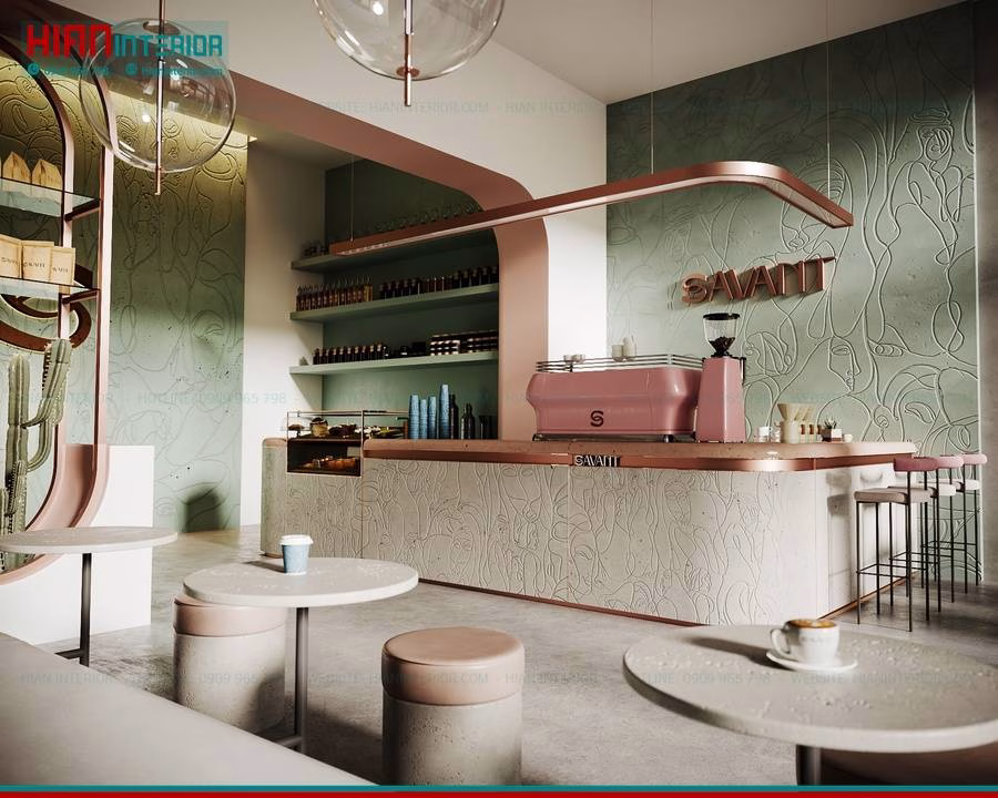 Quán Cafe Địa Trung Hải 100M2