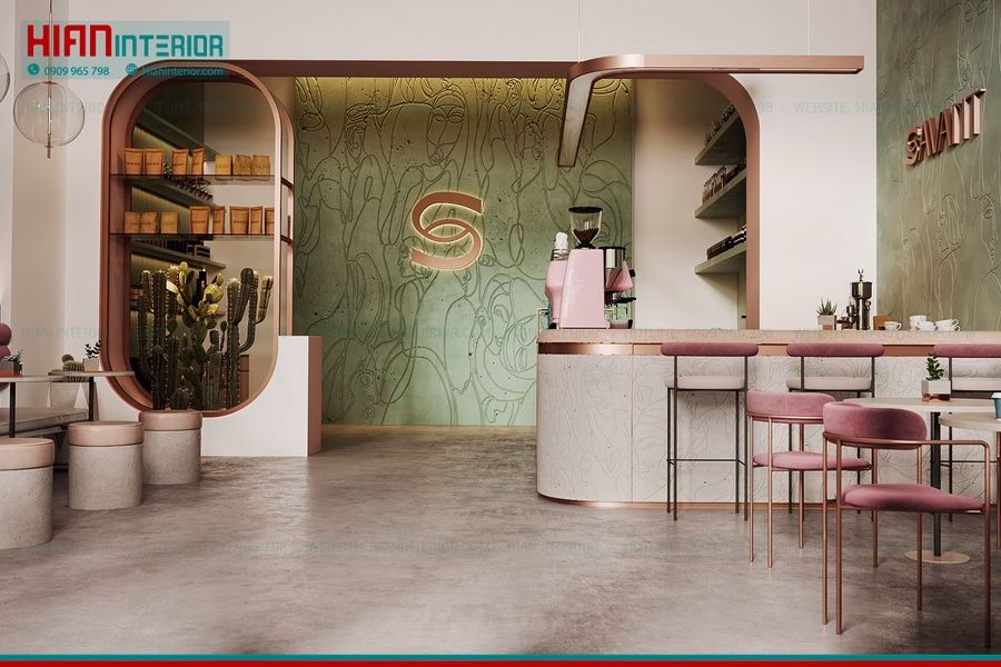 Quán Cafe Địa Trung Hải 100M2