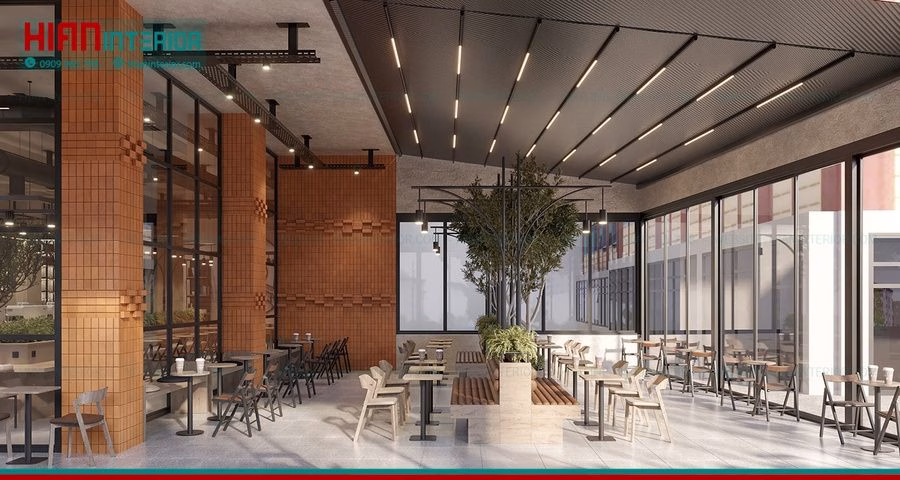 Quán Cafe Địa Trung Hải Phong Cách Tuscany