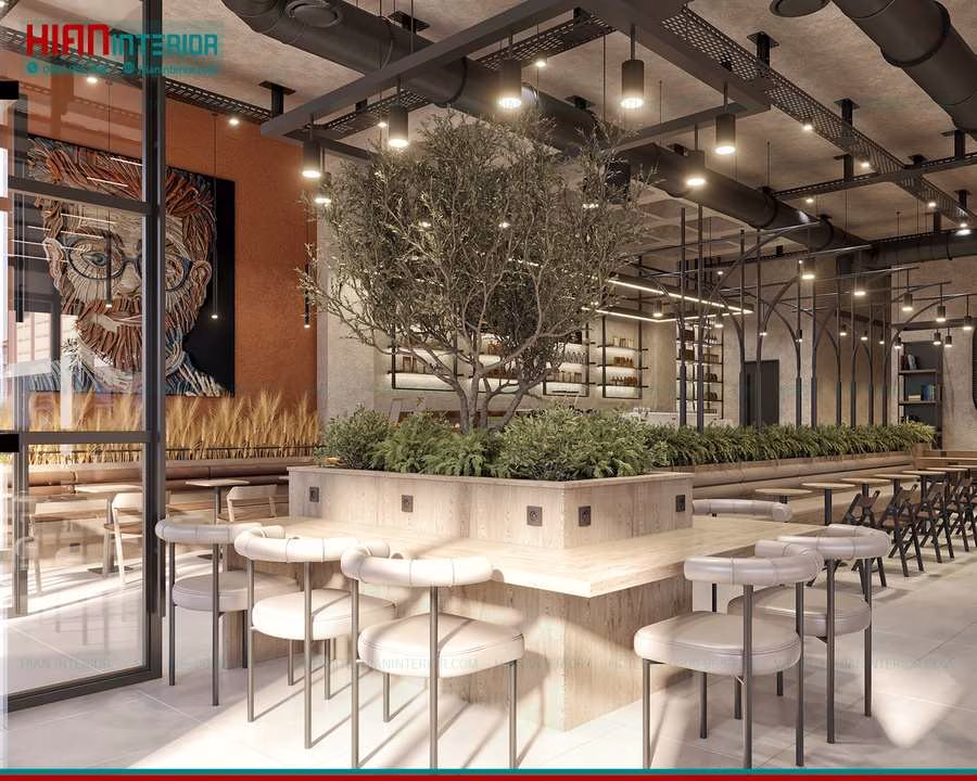 Quán Cafe Địa Trung Hải Phong Cách Tuscany