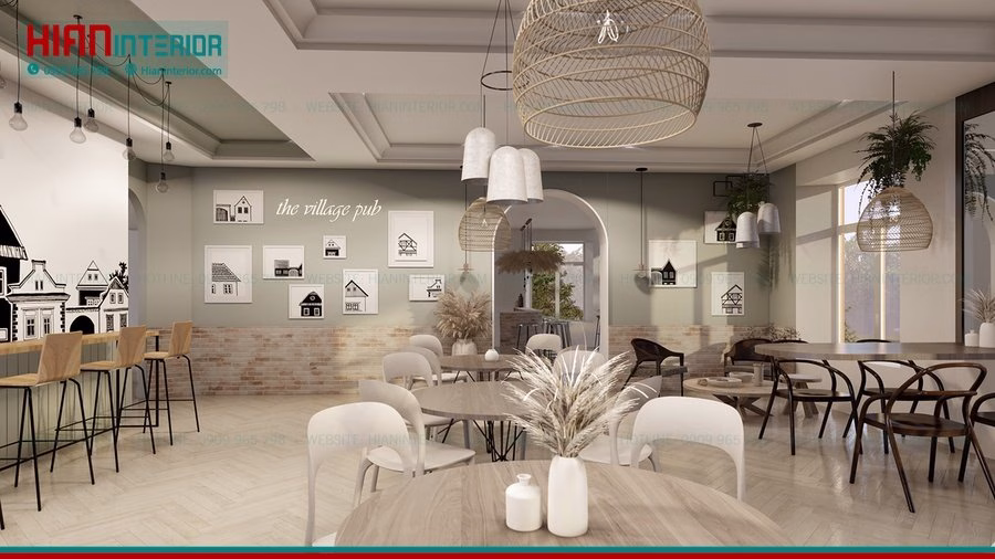 Quán Cafe Địa Trung Hải Phong Cách Hy Lạp