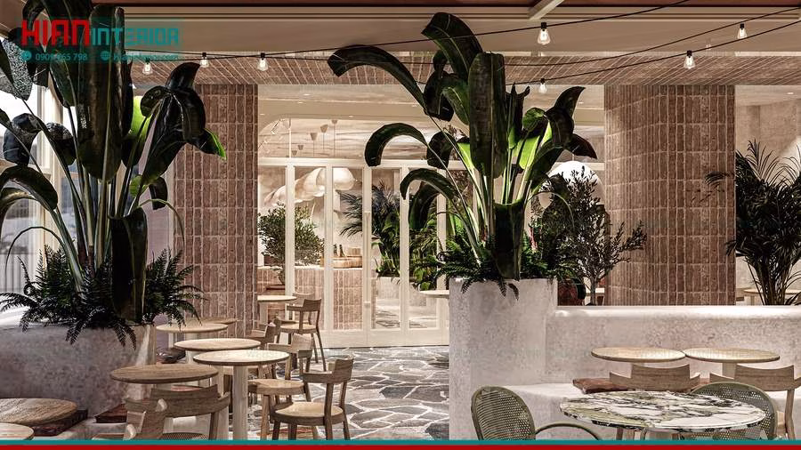 Quán Cafe Địa Trung Hải Đẹp Long Lanh