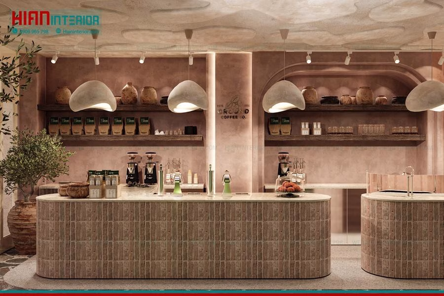 Quán Cafe Địa Trung Hải Đẹp Long Lanh