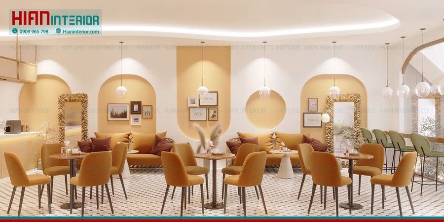 Quán Cafe Địa Trung Hải Không Gian Hẹp