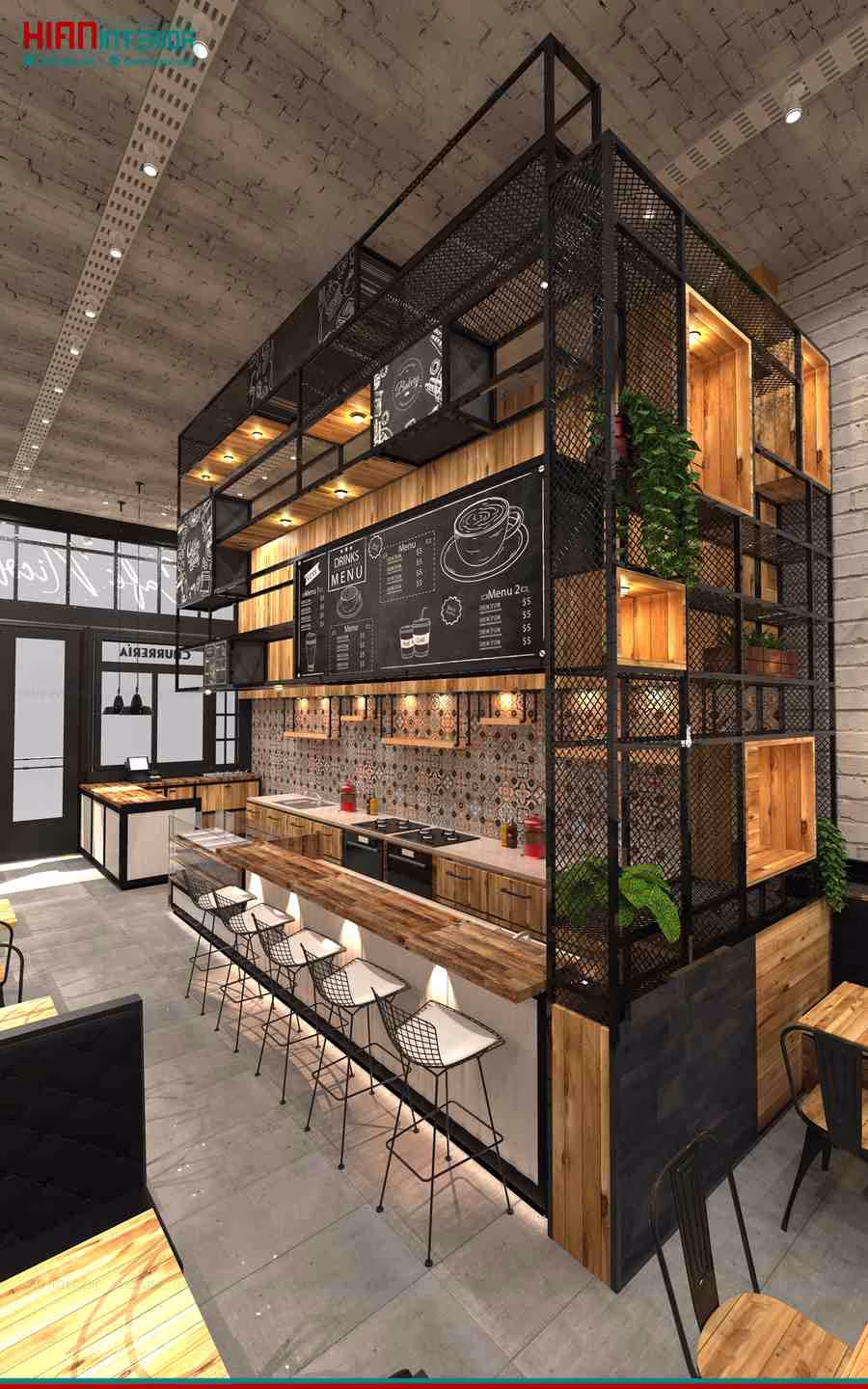 Quán Cafe Mộc Không Gian Xanh