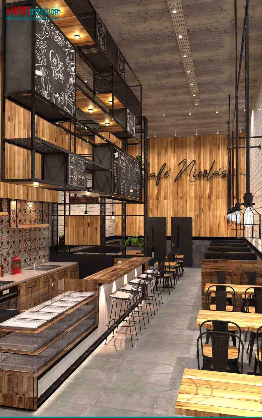 Quán Cafe Mộc Không Gian Xanh