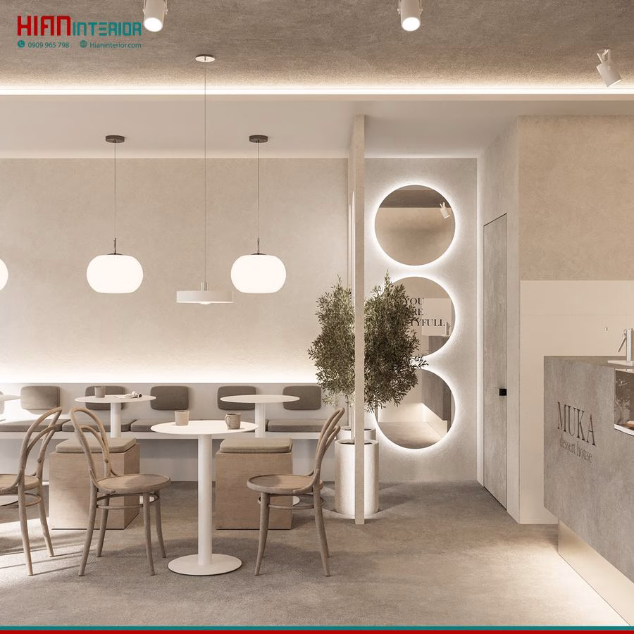 Quán Cafe Tối Giản Đẹp