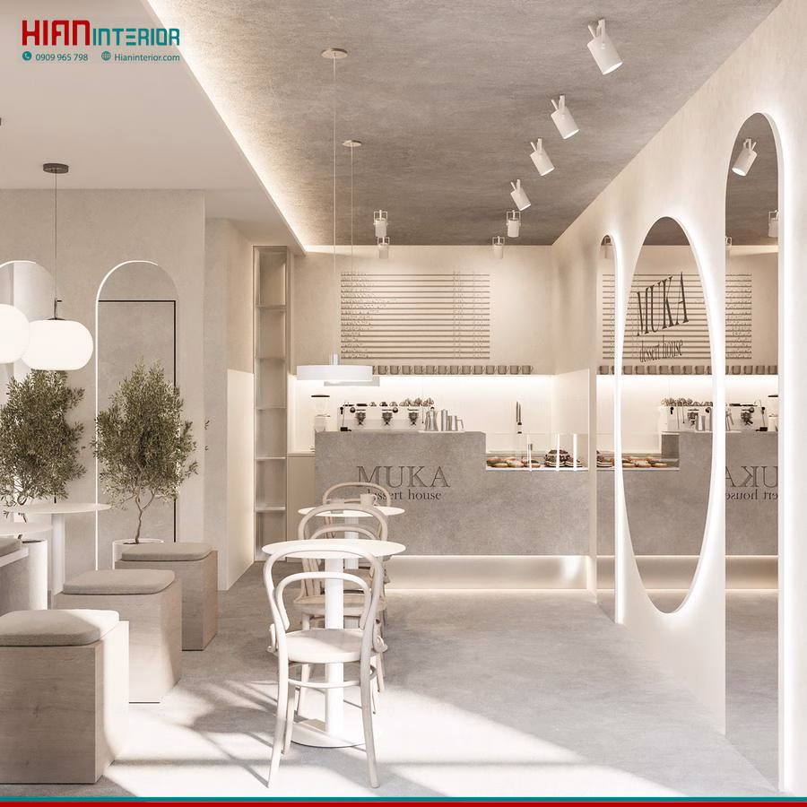 Quán Cafe Tối Giản Đẹp