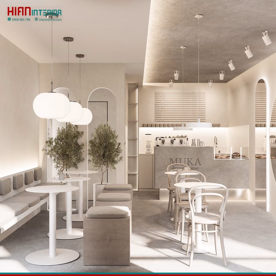 Quán Cafe Tối Giản Đẹp