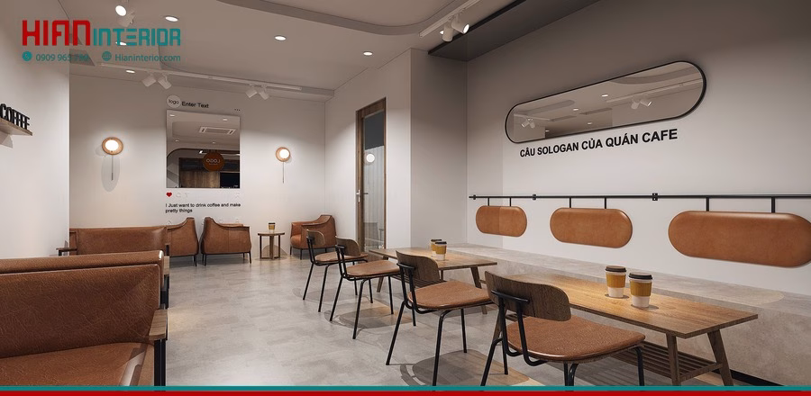 Quán Cafe Tối Giản Nhỏ Đẹp