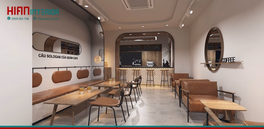 Quán Cafe Tối Giản Nhỏ Đẹp