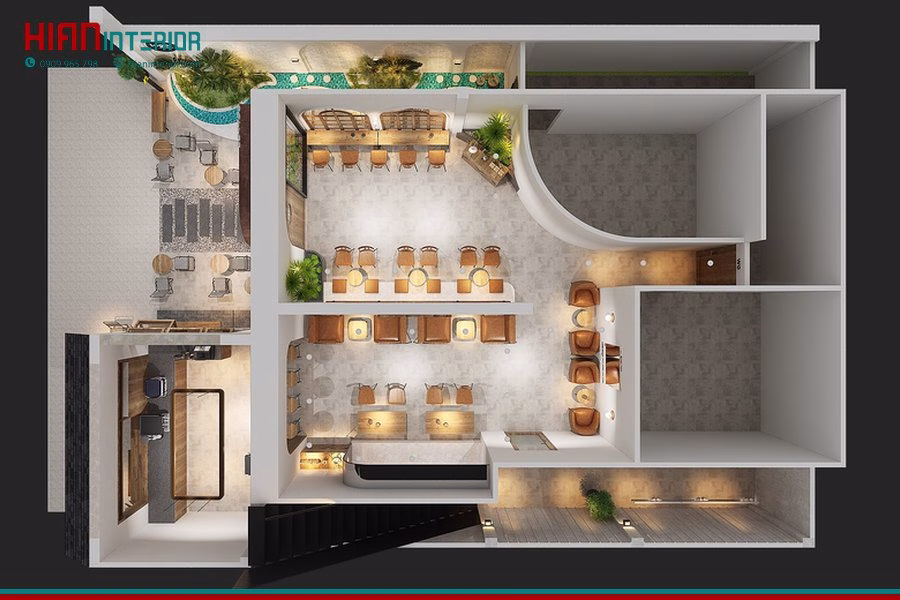 Quán Cafe Tối Giản Nhỏ Đẹp