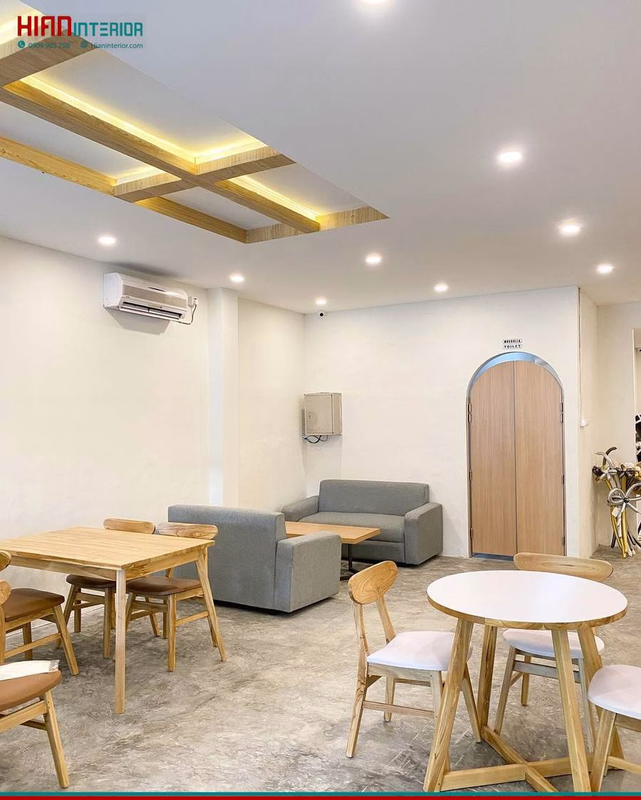 Quán Cafe Tối Giản Giá Rẻ