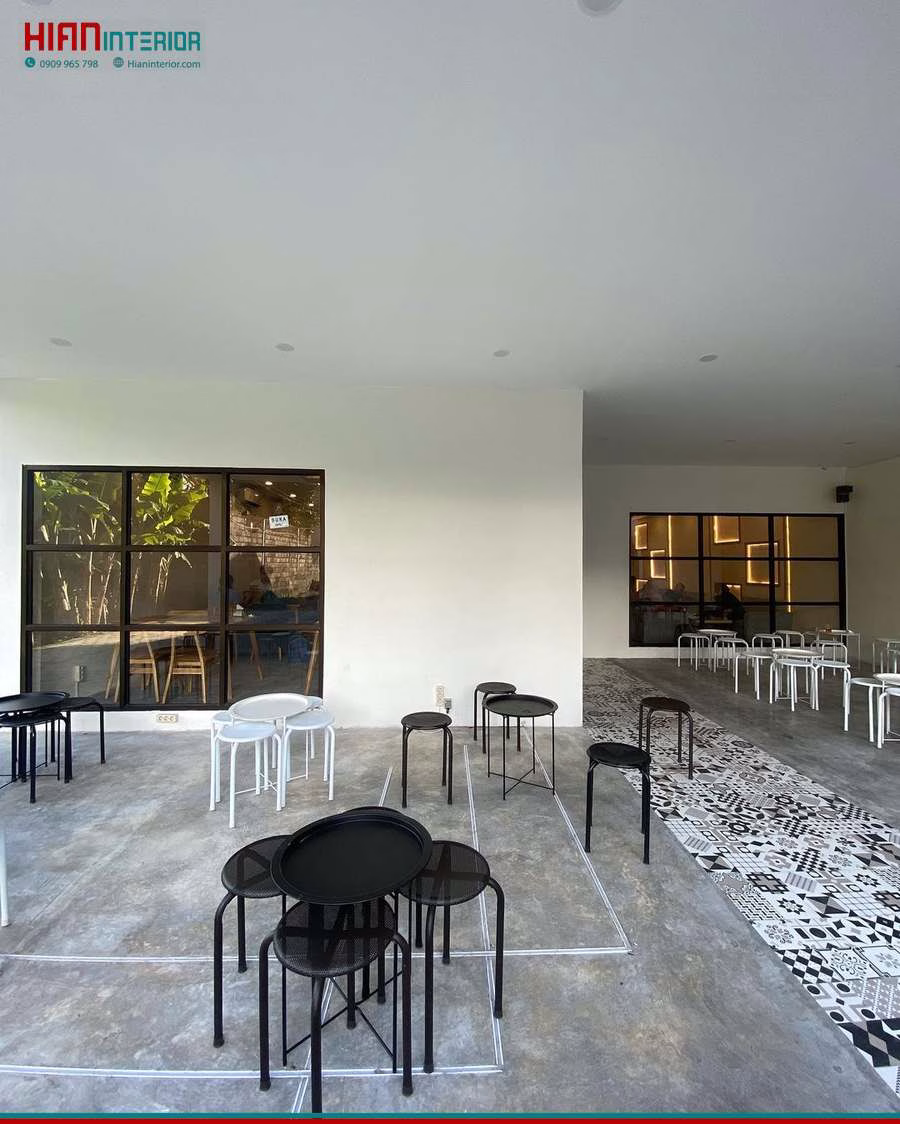 Quán Cafe Tối Giản Giá Rẻ