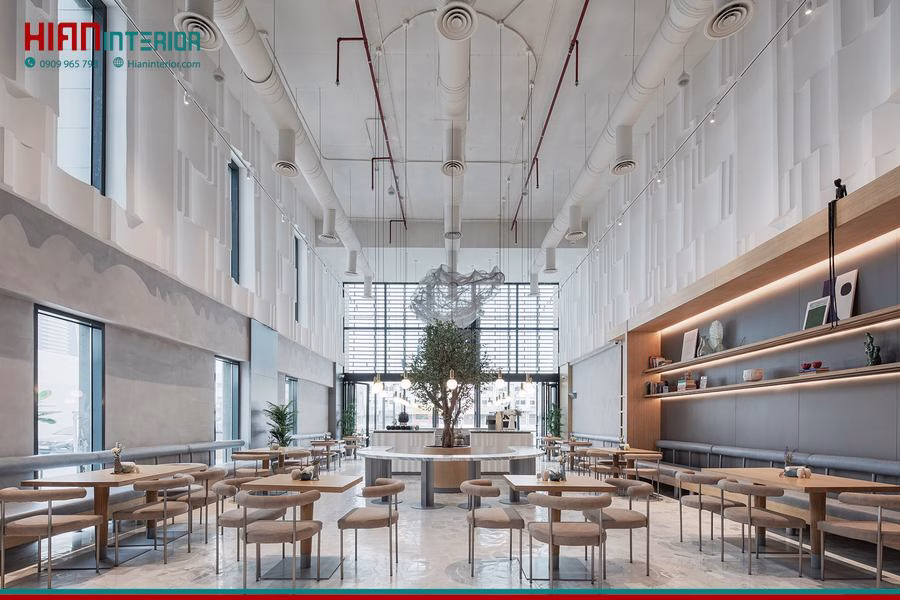 Quán Cafe Tối Giản Sang Trọng