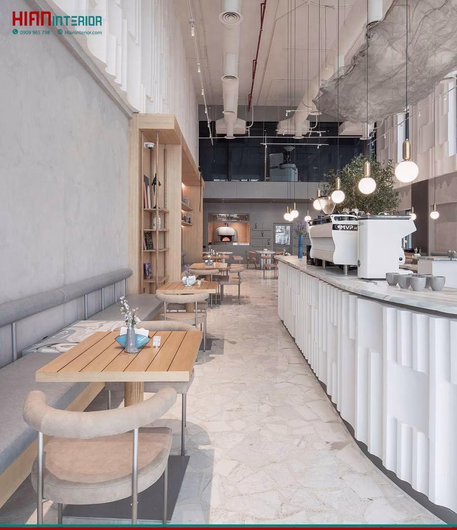 Quán Cafe Tối Giản Sang Trọng
