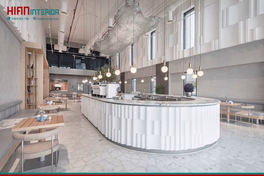 Quán Cafe Tối Giản Sang Trọng