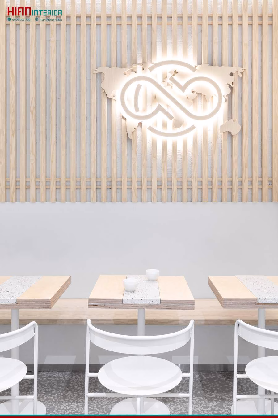 Quán Cafe Tối Giản 100M2