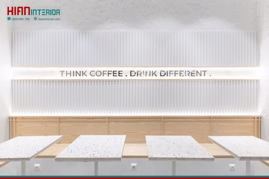 Quán Cafe Tối Giản 100M2