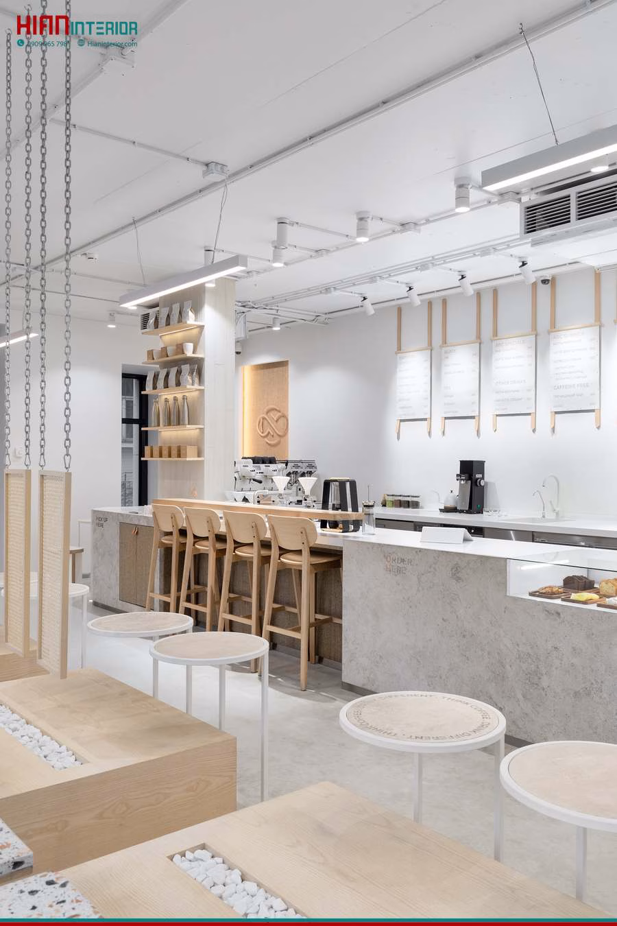 Quán Cafe Tối Giản Đẹp 2025