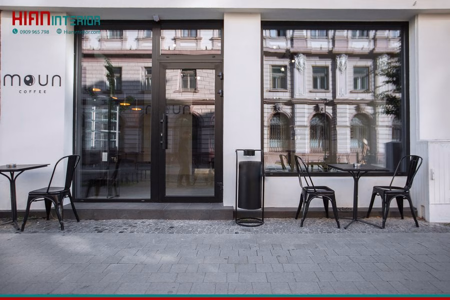 Quán Cafe Tối Giản Nhiều Ánh Sáng