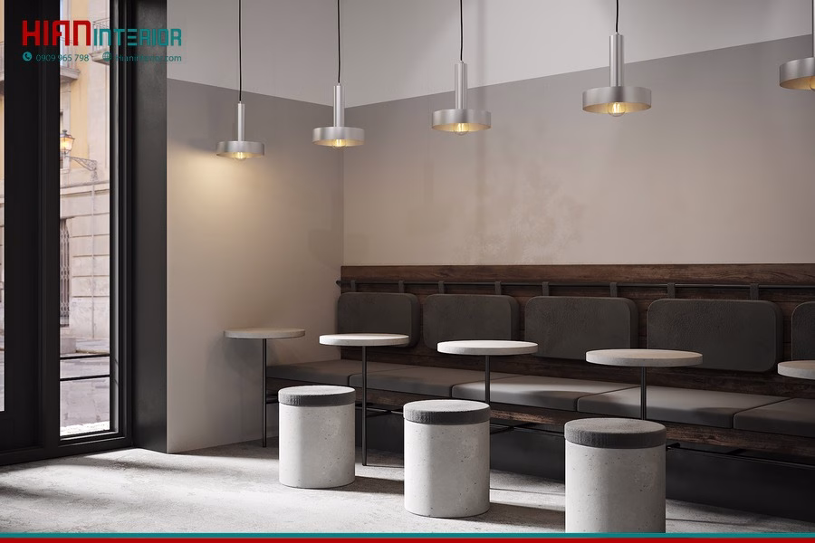 Quán Cafe Tối Giản Nhiều Ánh Sáng