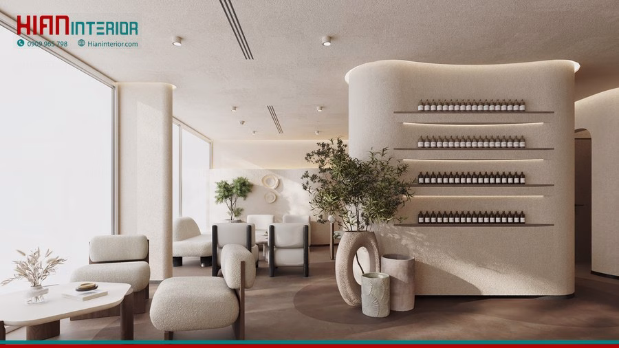 Quán Cafe Tối Giản Kết Hợp Cây Xanh