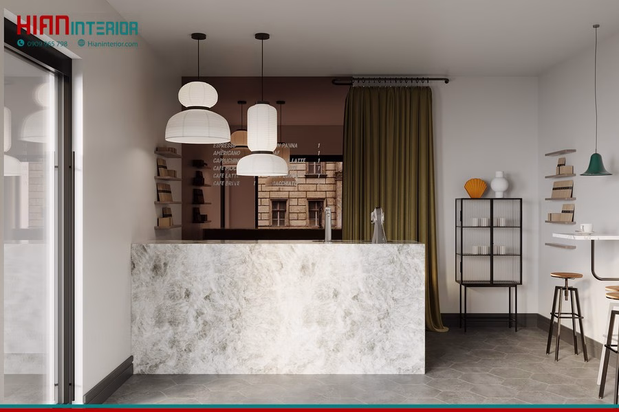 Quán Cafe Tối Giản Sân Vườn