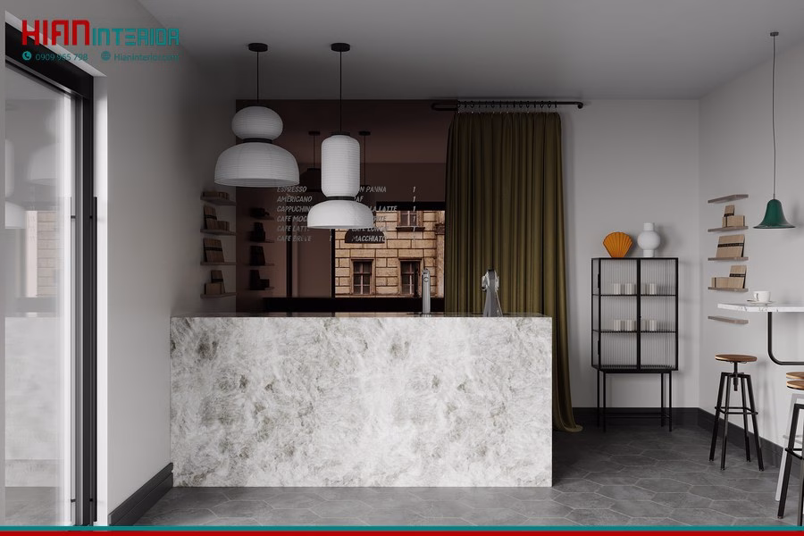 Quán Cafe Tối Giản Sân Vườn