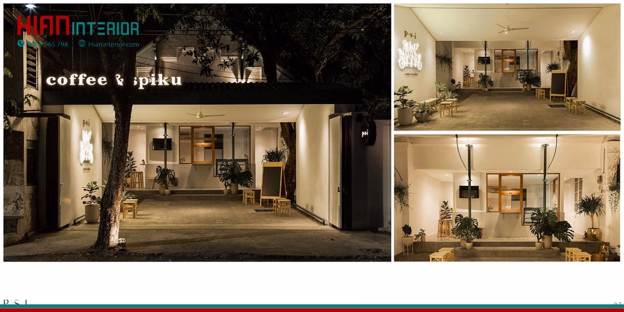 Quán Cafe Tối Giản Trọn Gói