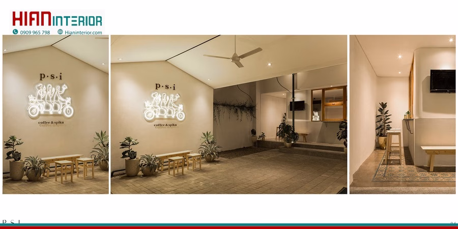 Quán Cafe Tối Giản Trọn Gói