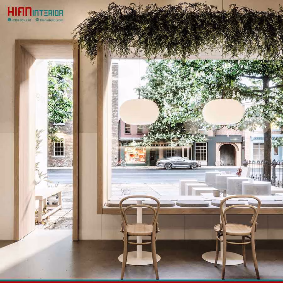 Quán Cafe Tối Giản Tiết Kiệm Diện Tích