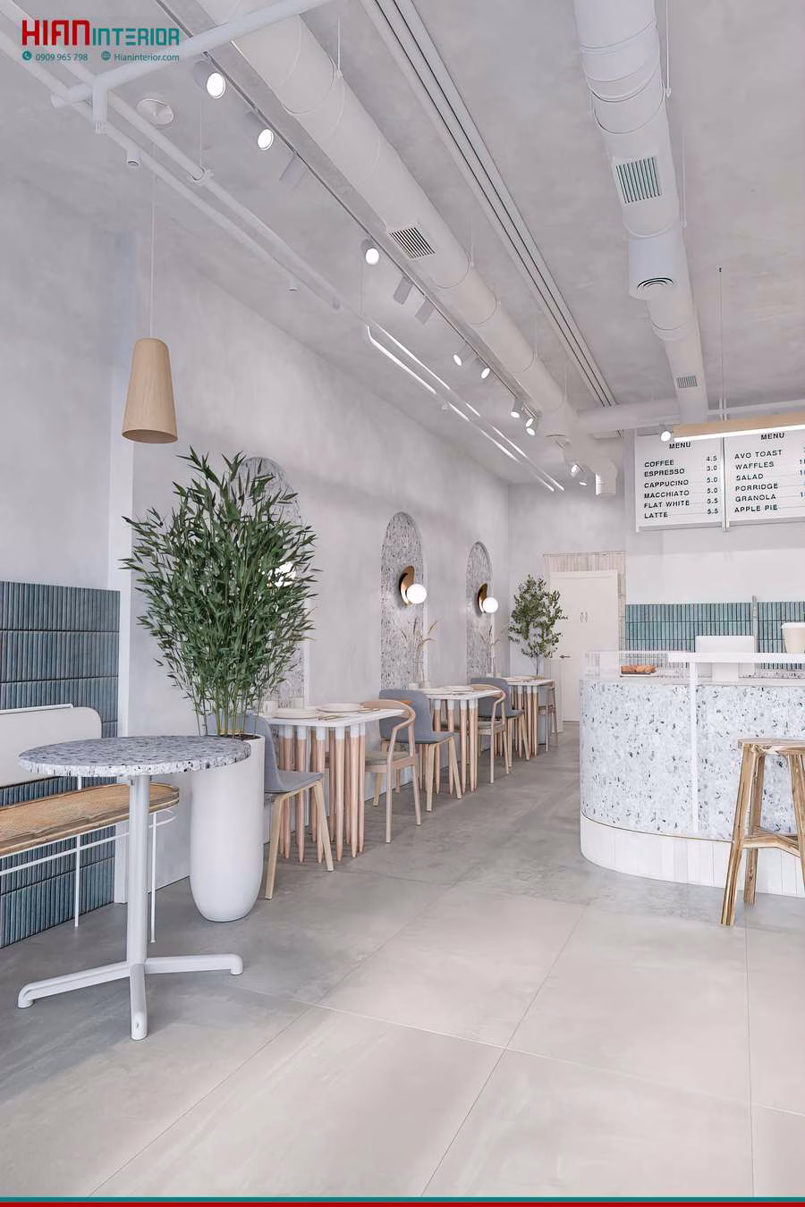 Quán Cafe Tối Giản Moi Nhật