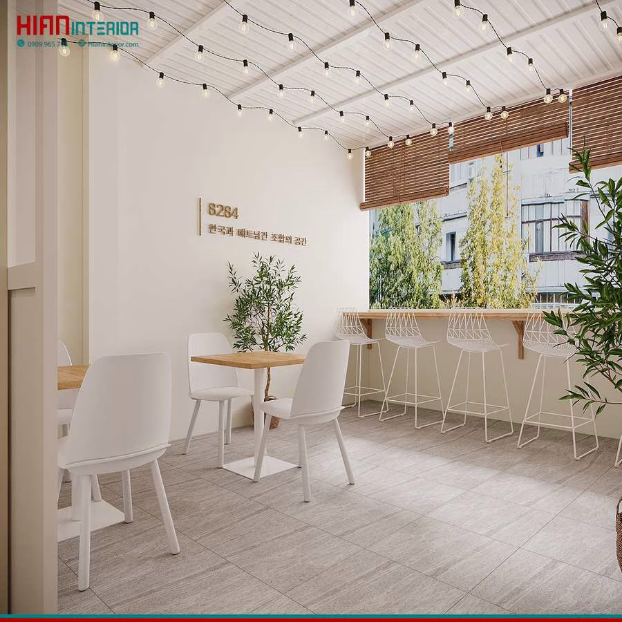 Quán Cafe Tối Giản Chuyên Nghiệp
