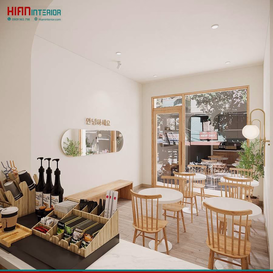 Quán Cafe Tối Giản Chuyên Nghiệp