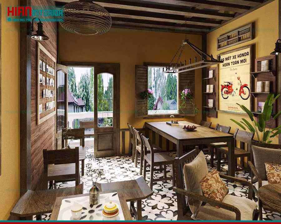Quán Cafe Vintage Hot Trend 2025