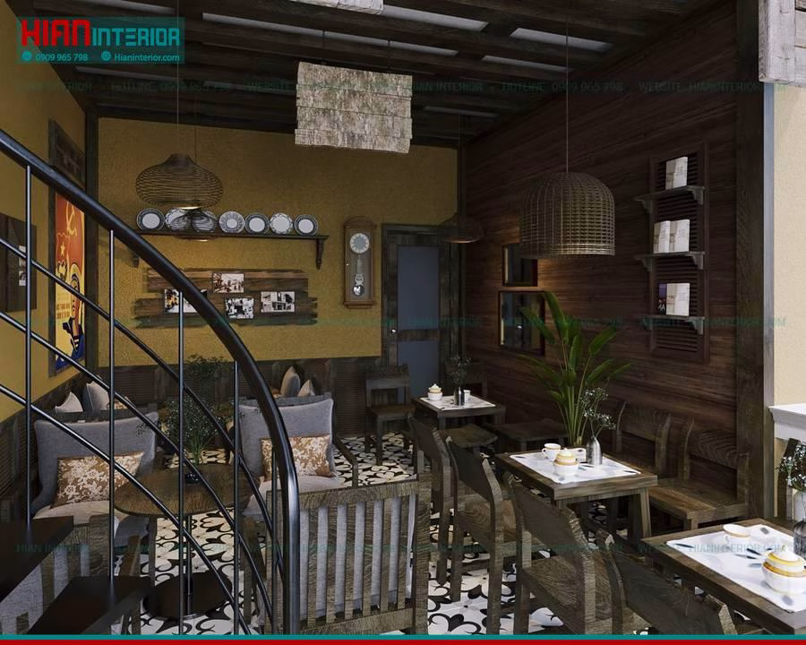 Quán Cafe Vintage Hot Trend 2025